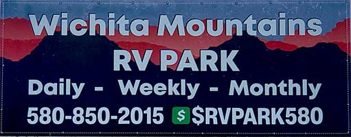 Wichita Mountains RV Park located in Southwest OK